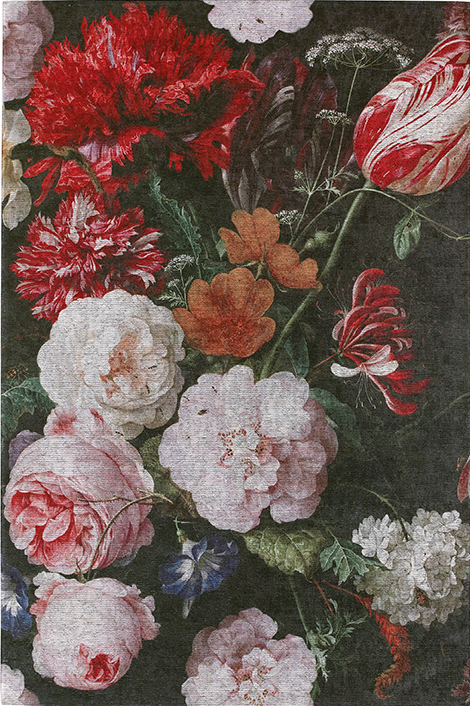 Floral Multi Rug ☞ Size: 6' 7" x 9' 6" (200 x 290 cm)