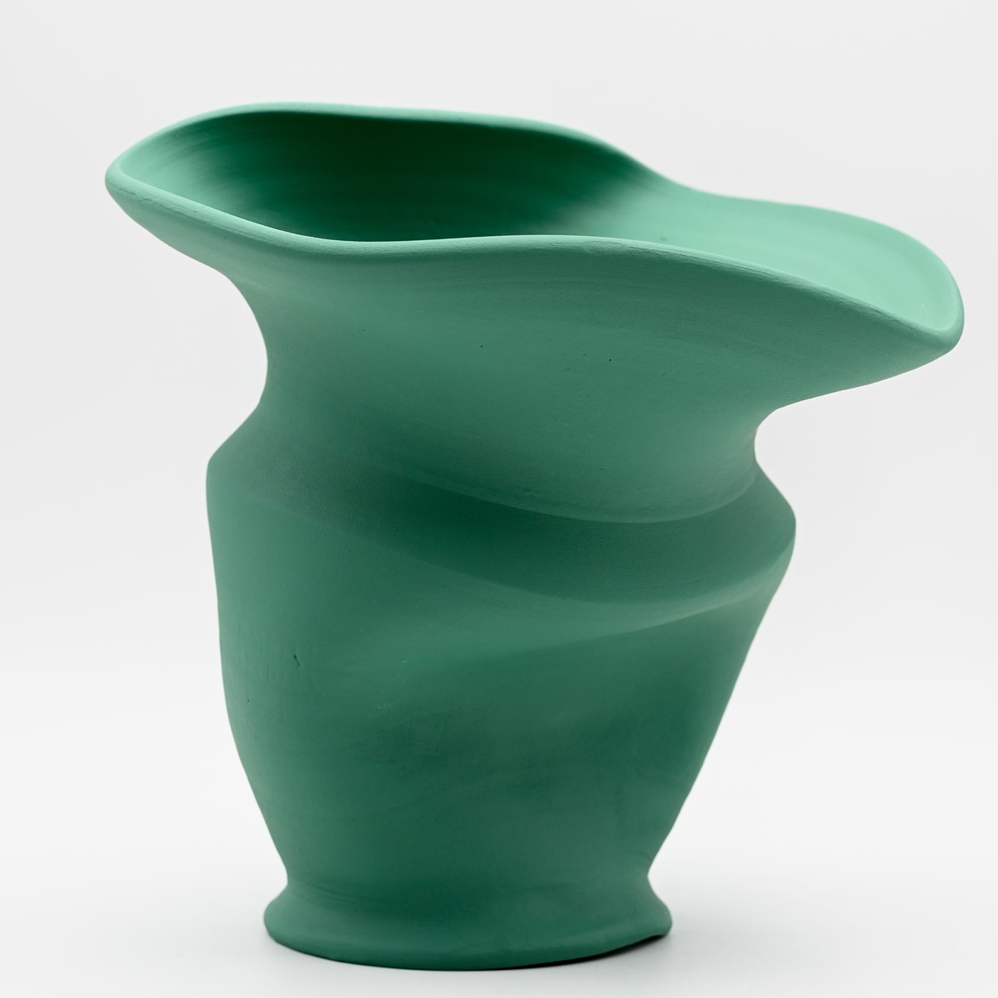 Green Hand Sculptured Vase