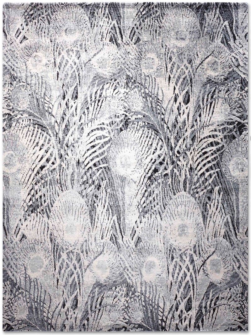 Feathers BlueGrey | Size: 9' 10