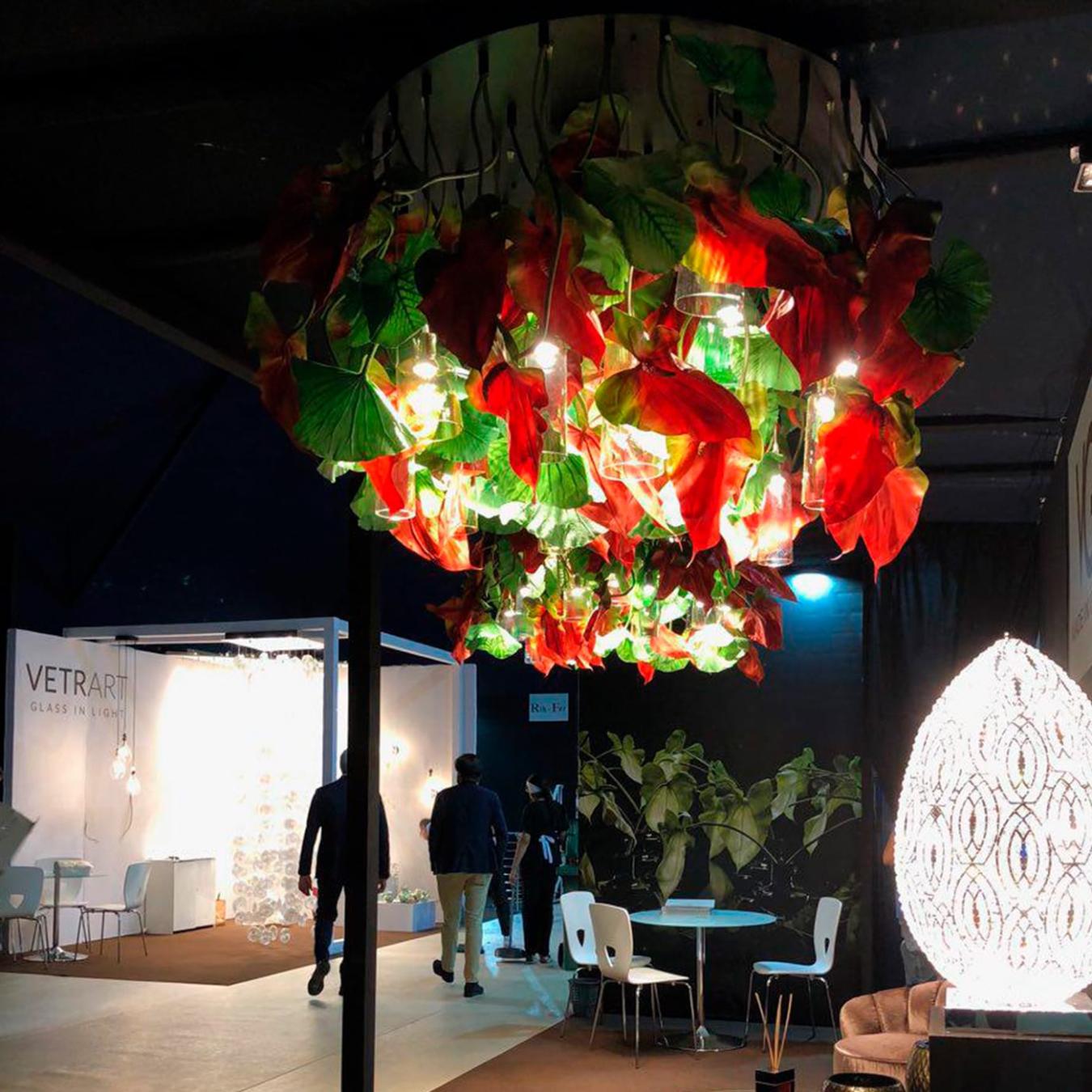 Red Anthurium Chandelier