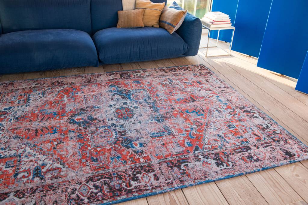 Flatwoven Vintage Red Rug