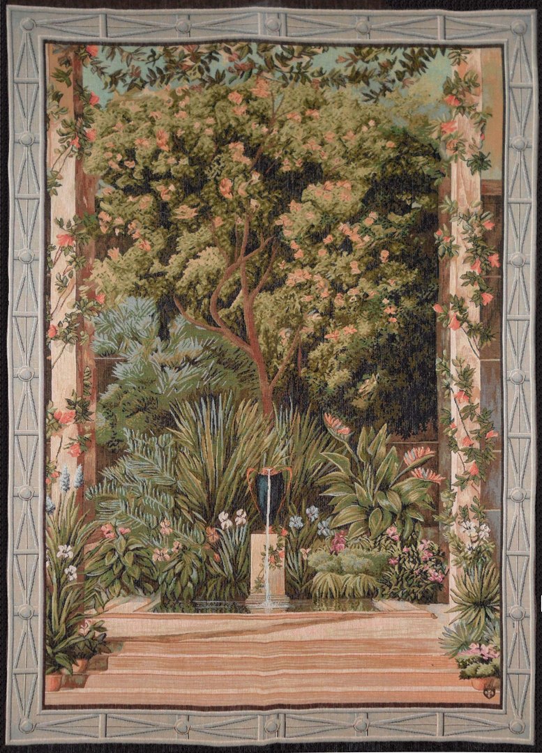 Napoleonic Greenhouse Scene Tapestry