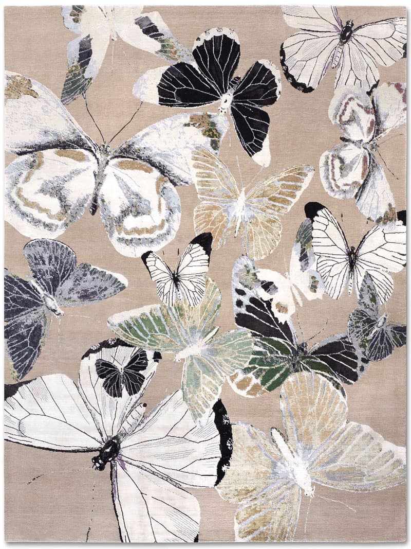 Butterfly Luxury Handmade Rug