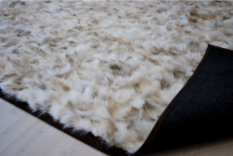 Wolf Real Fur Rug ☞ Size: 270 x 270 cm