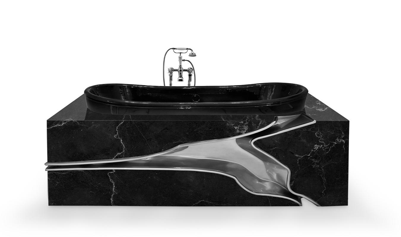Fractured Marble Bathtub
