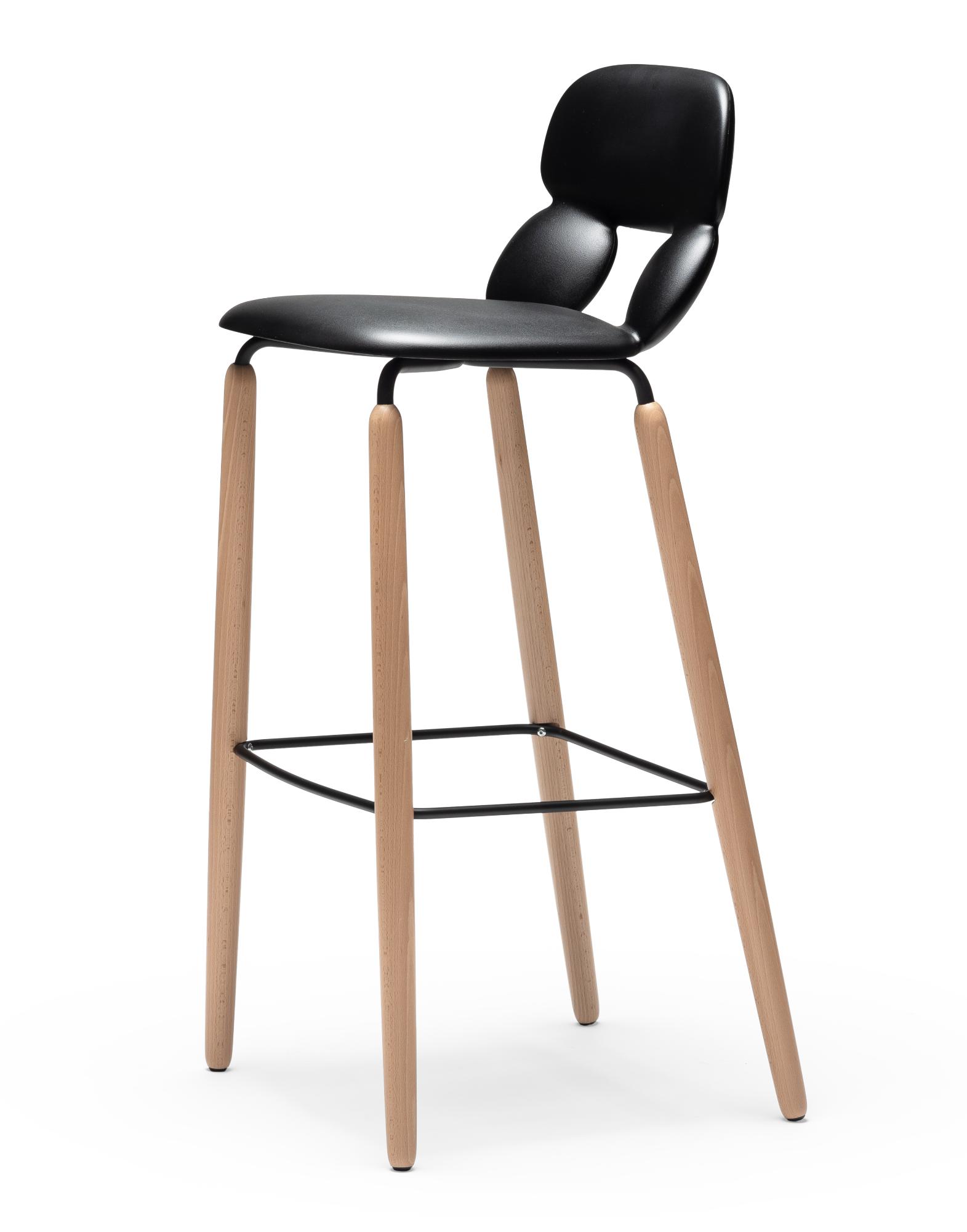 Nube W SG-80 Black Bar Stool