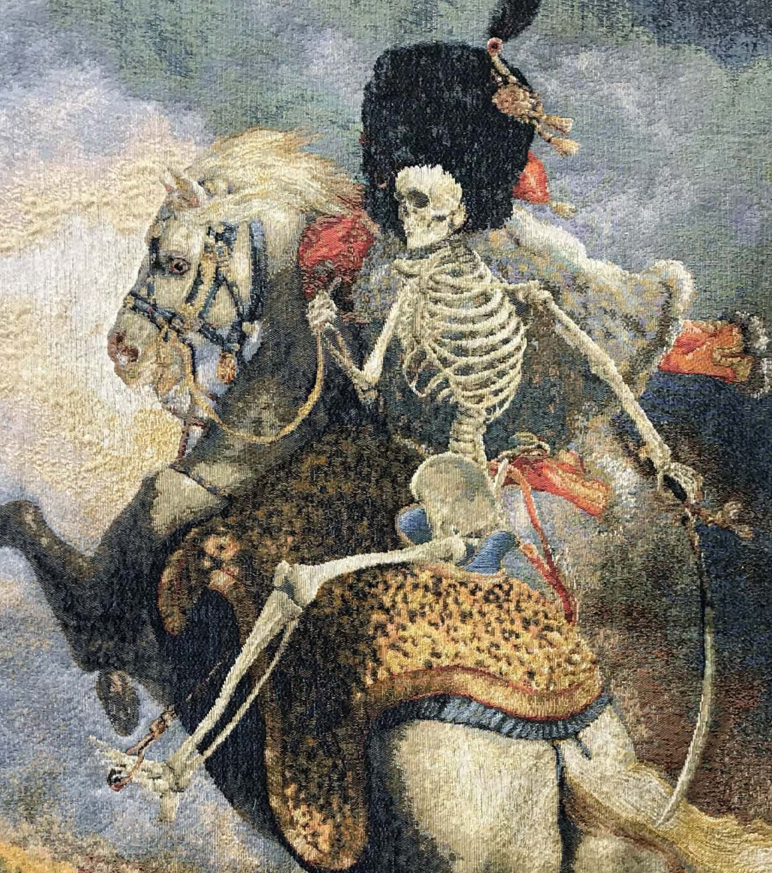 Skeleton Rider Wall Decor Tapestry