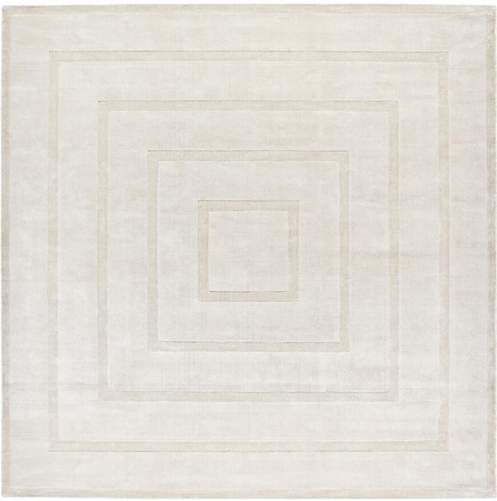 Border Tencel Beige Rug