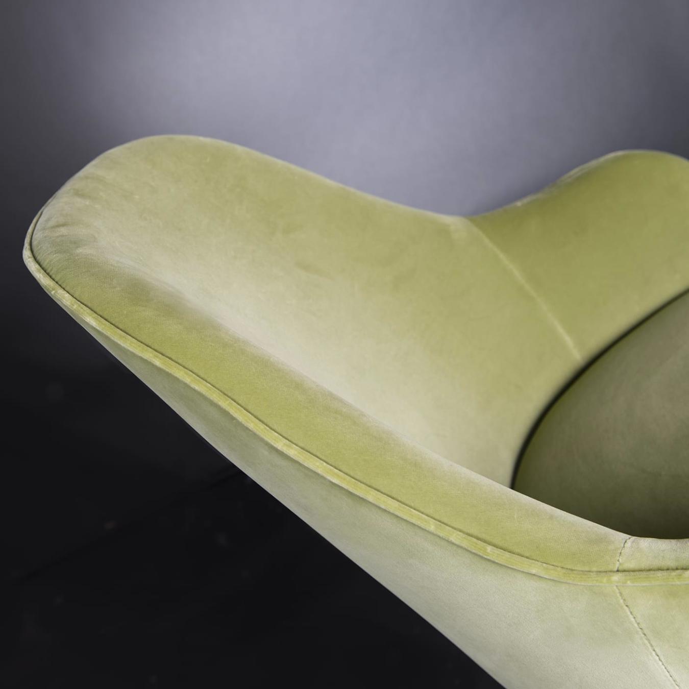 Paulette Green Chair with Armrests