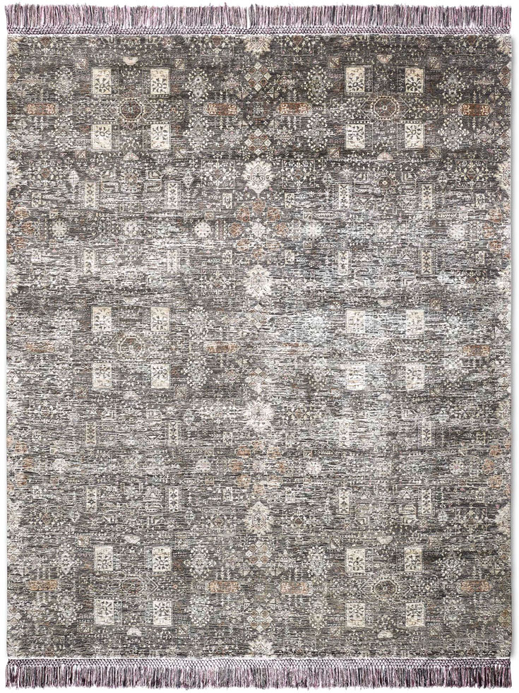 Agra Charcoal Hand-Woven Rug