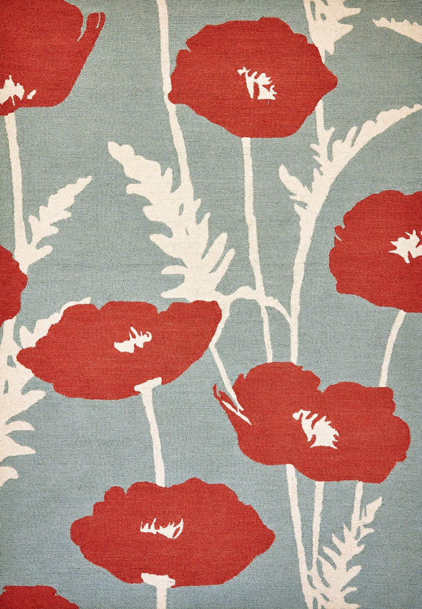 Poppy Handwoven Rug ☞ Size: 4' x 6' (120 x 180 cm)