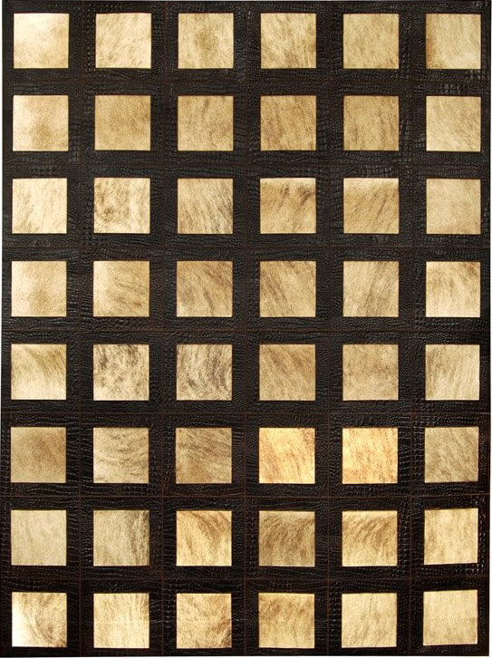 Hilarion Cowhide Beige/Brown Rug