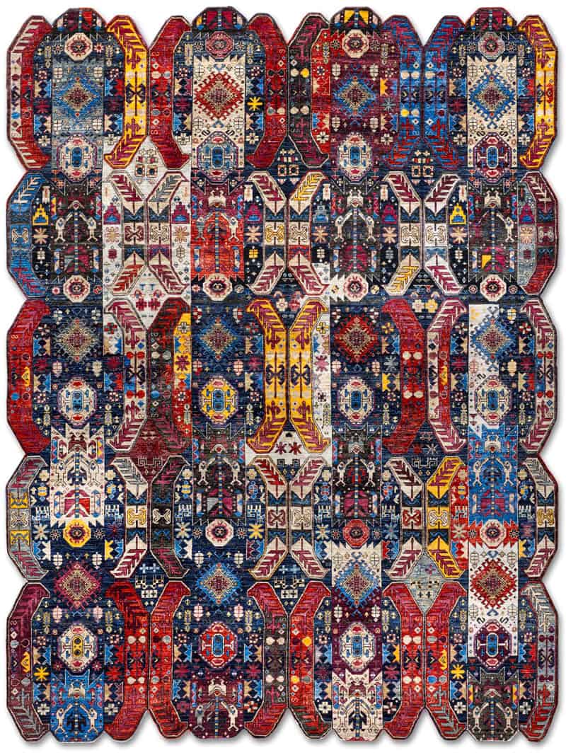 Multishape Hand-Woven Rug