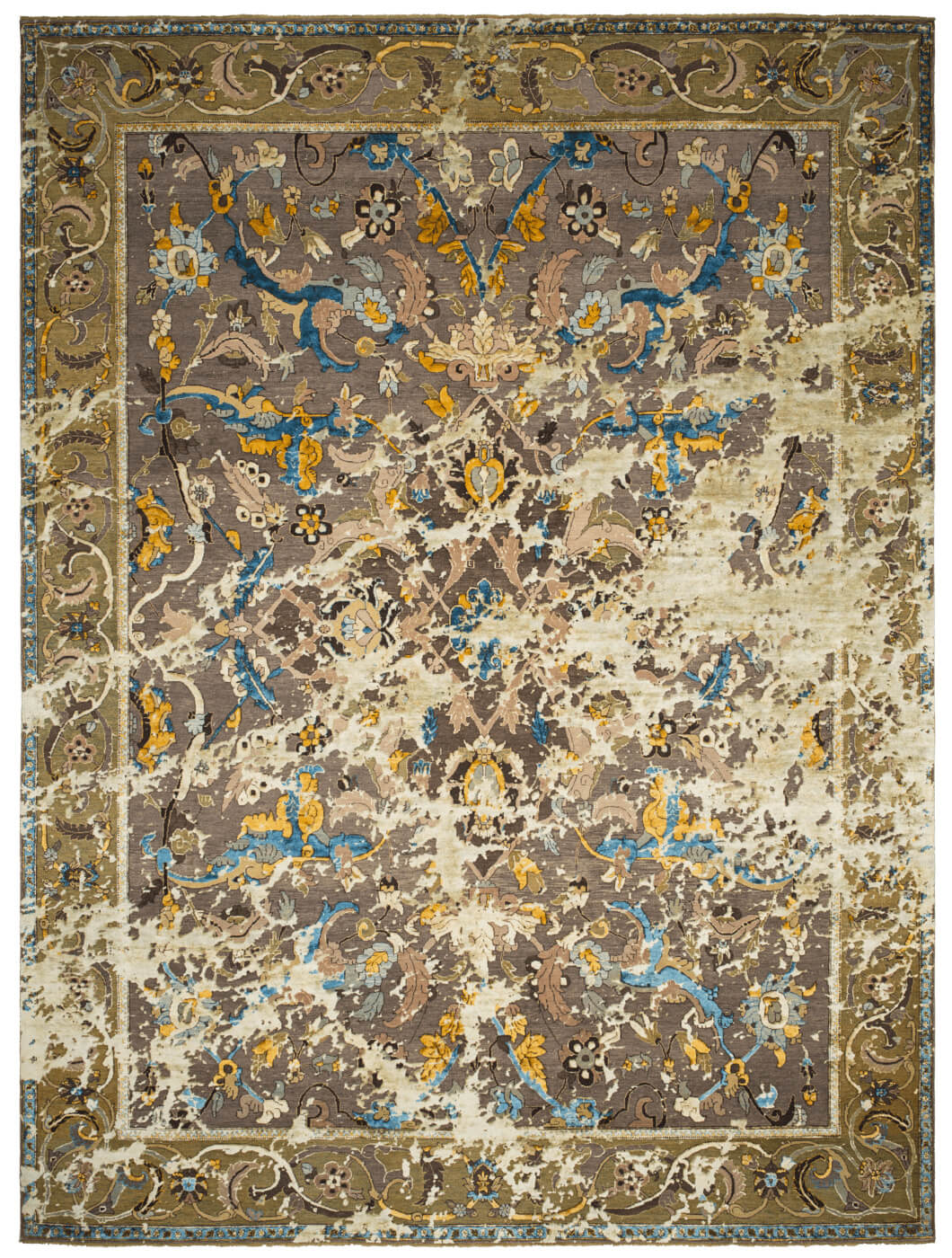 Oriental Polonaise Hand-Knotted Wool / Silk Rug