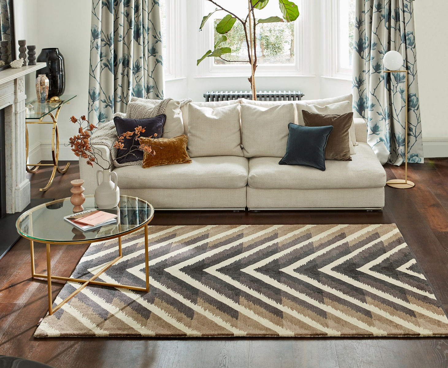 Makalu Flint Designer Rug