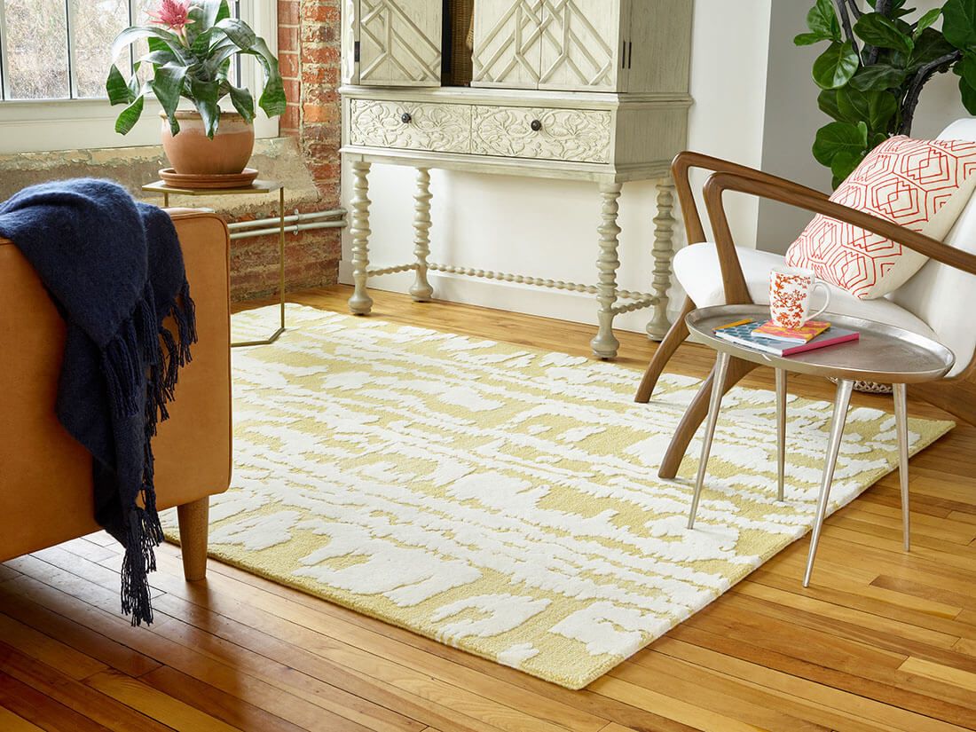 Wave Yellow Rug