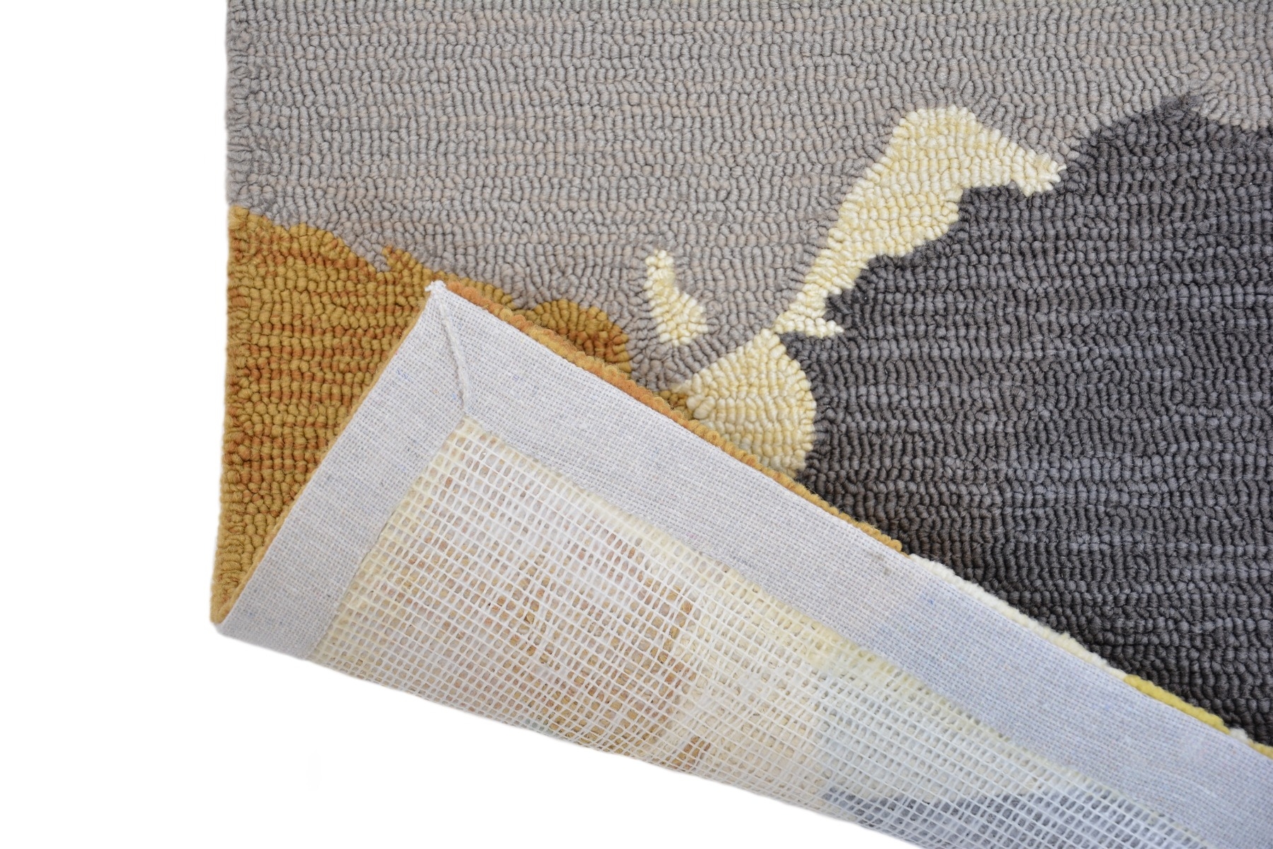 Abstract Multicolour Polypropylene Rug