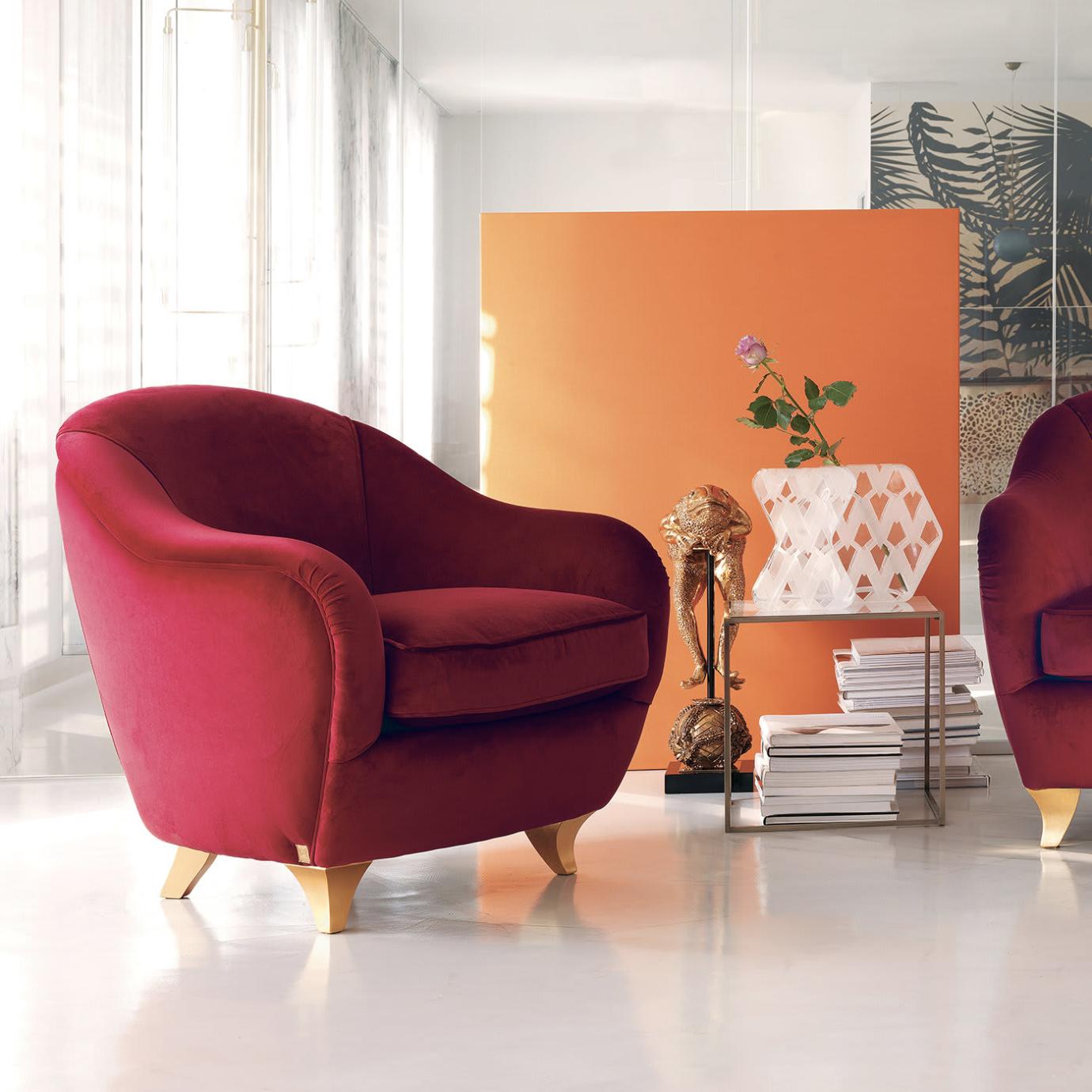 Amelie Red Armchair