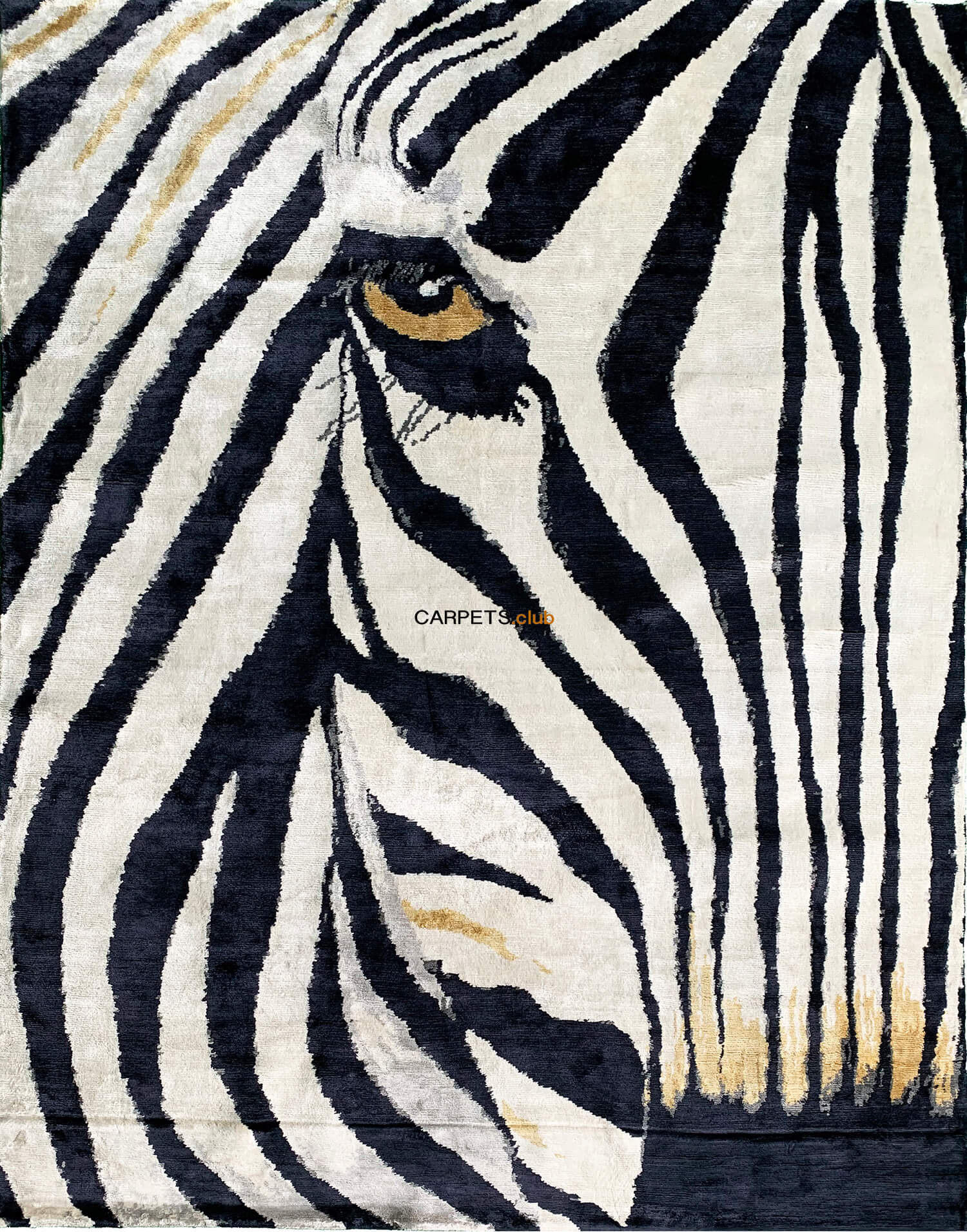 Zebra Hand-Knotted Limited Edition Rug