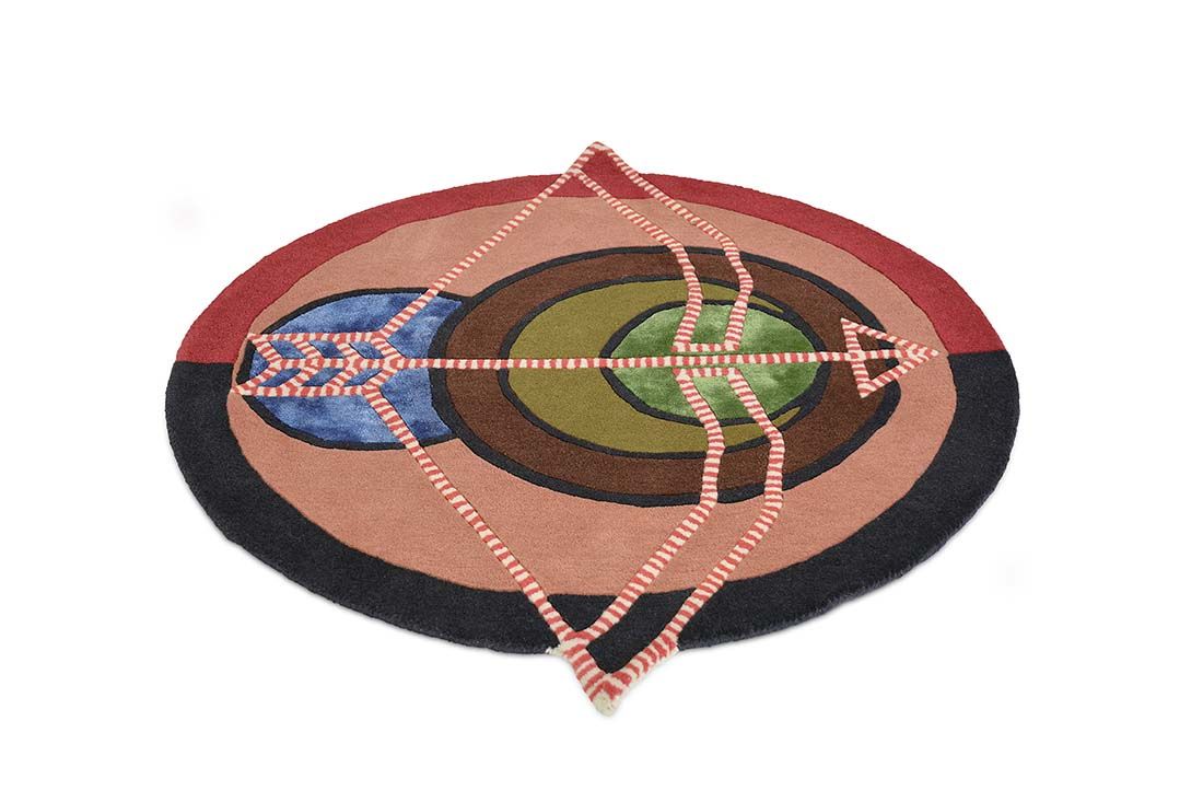 Zodiac Sagittarius Circle Rug