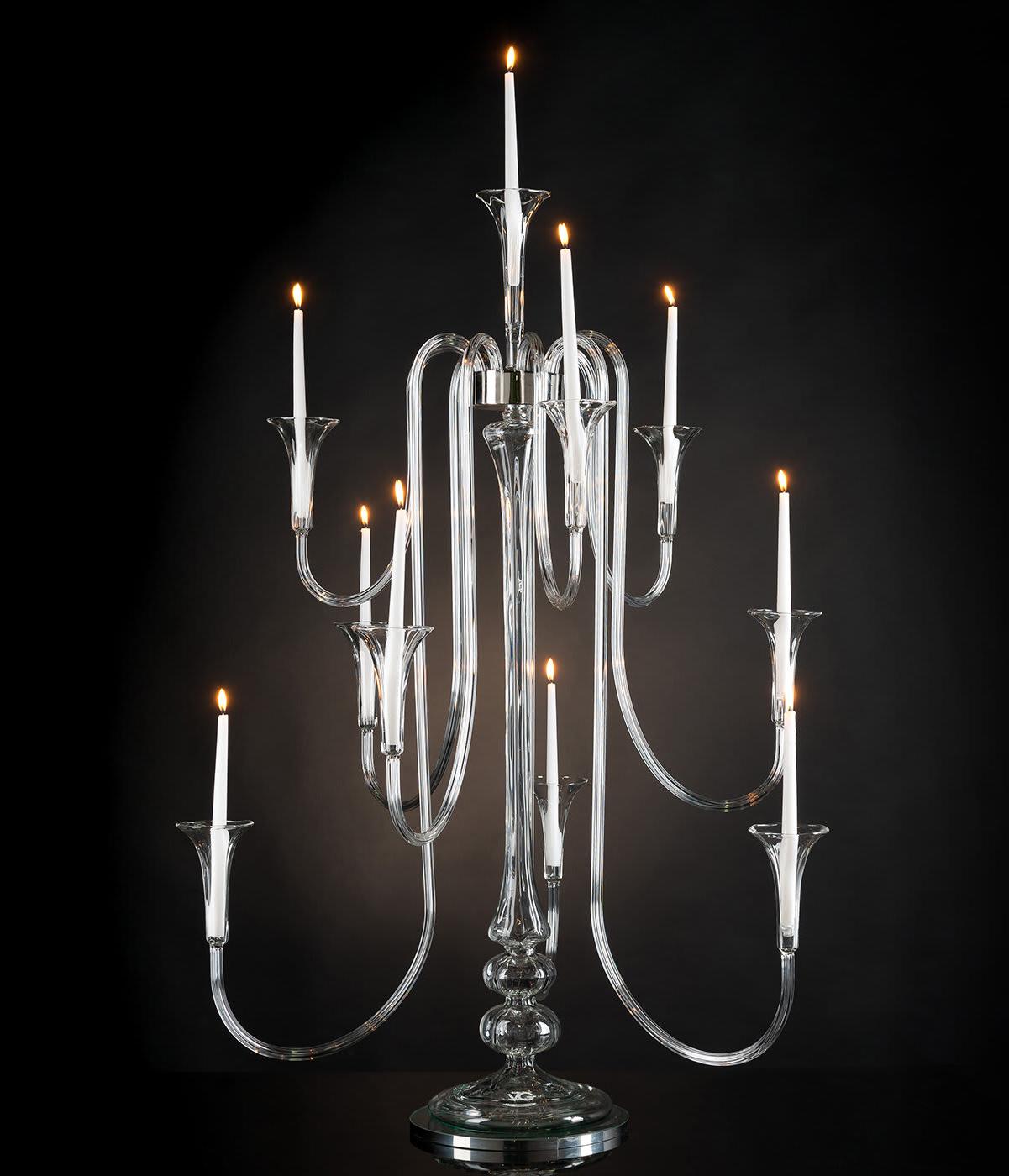 Octopus Glass Candelabra