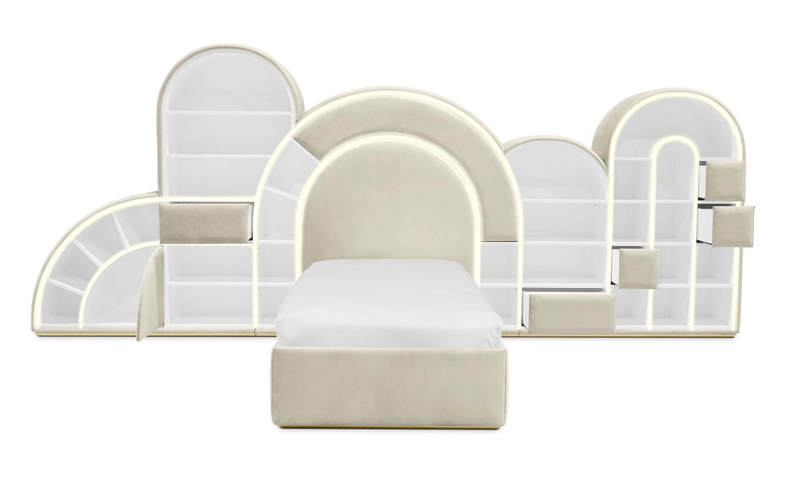 Bubblegum Marshmallow Cream Bed