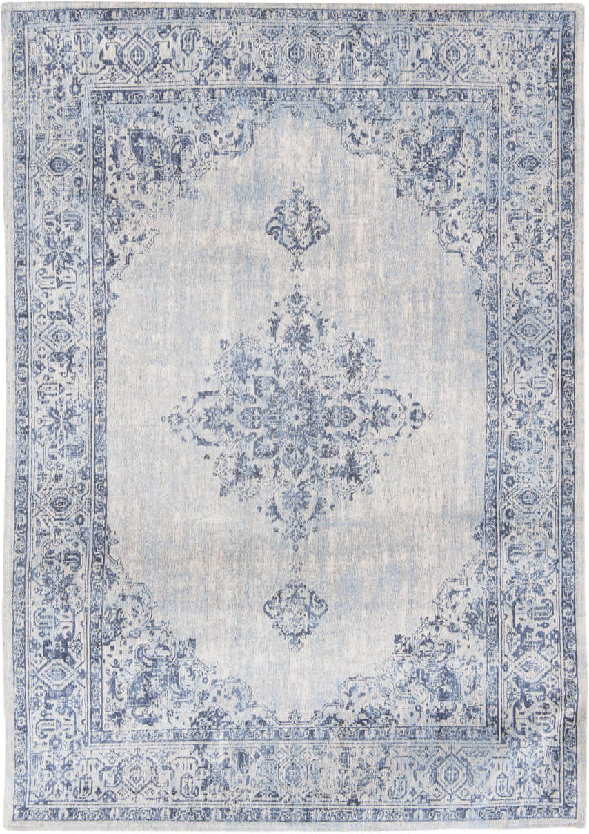  Blue Border Premium Rug ☞ Size: 4' 7" x 6' 7" (140 x 200 cm)