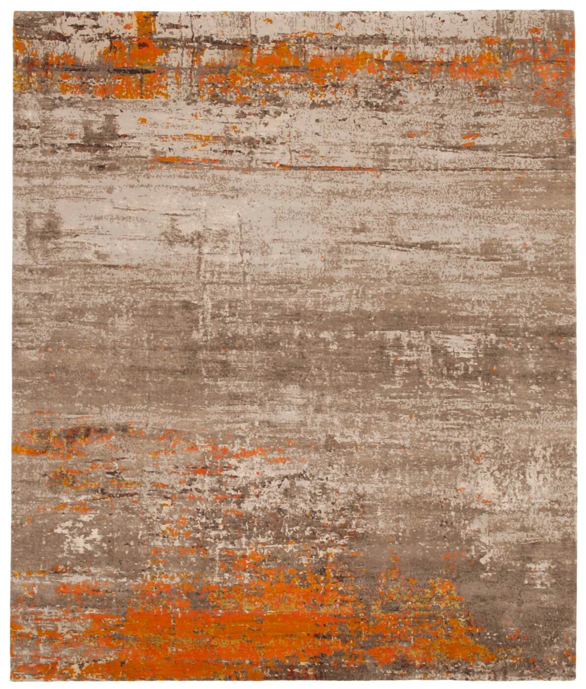 Artistic Multicolor Orange Rug