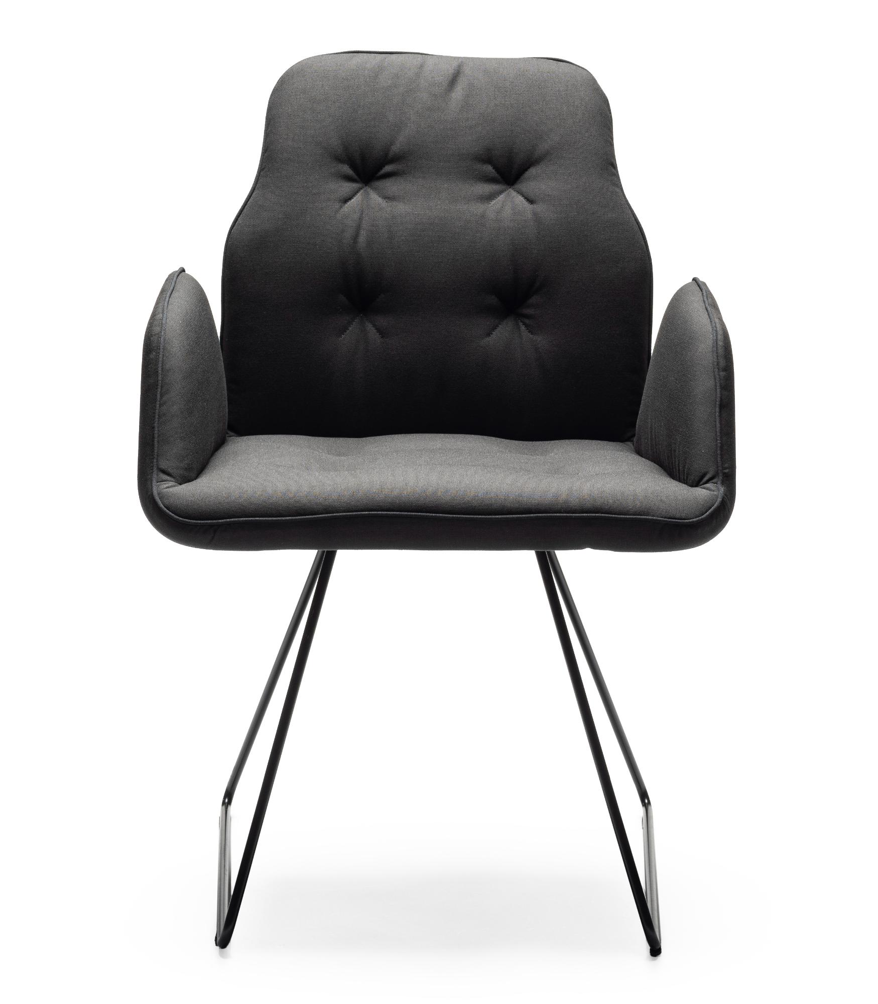 Betibù SL-P Black Chair with Armrests