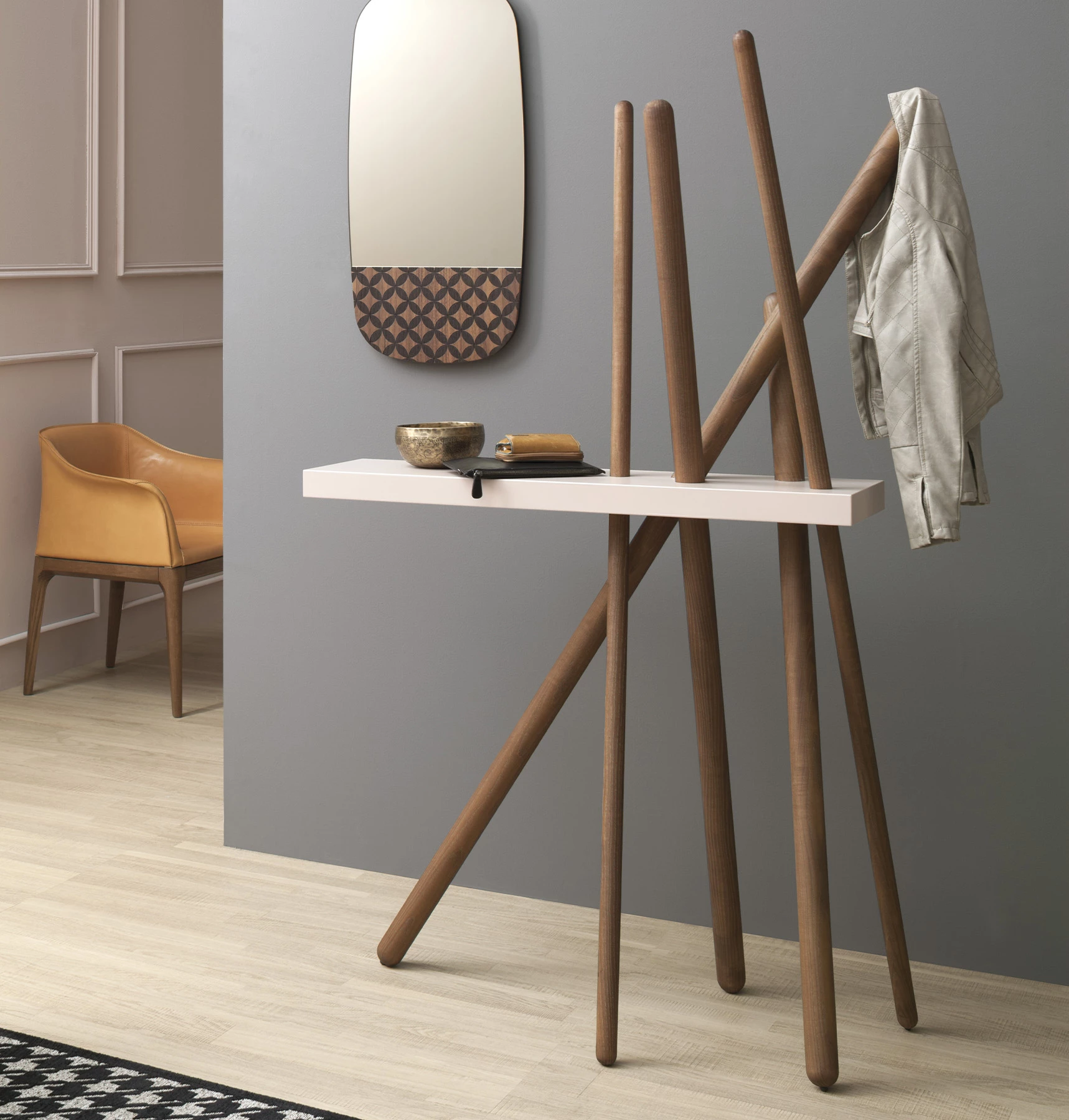 Wood Clothes Rack