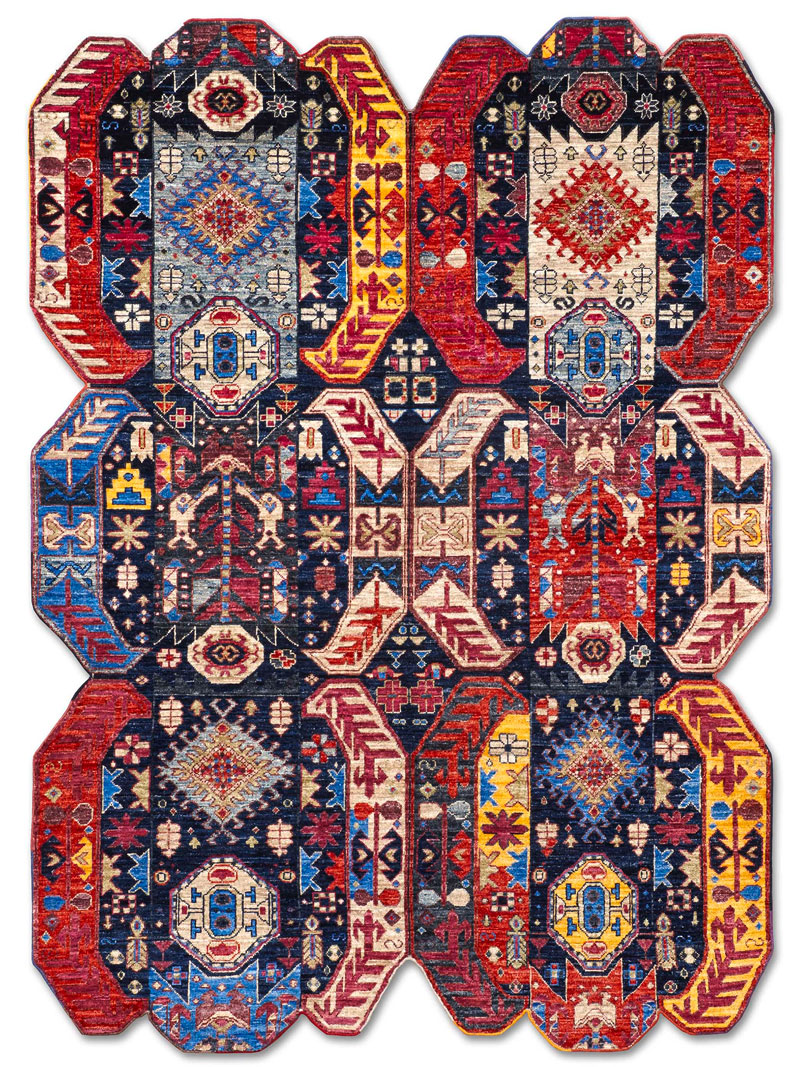 Multishape Hand-Woven Rug