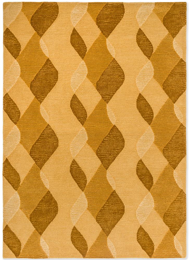 Waves Yellow Rug