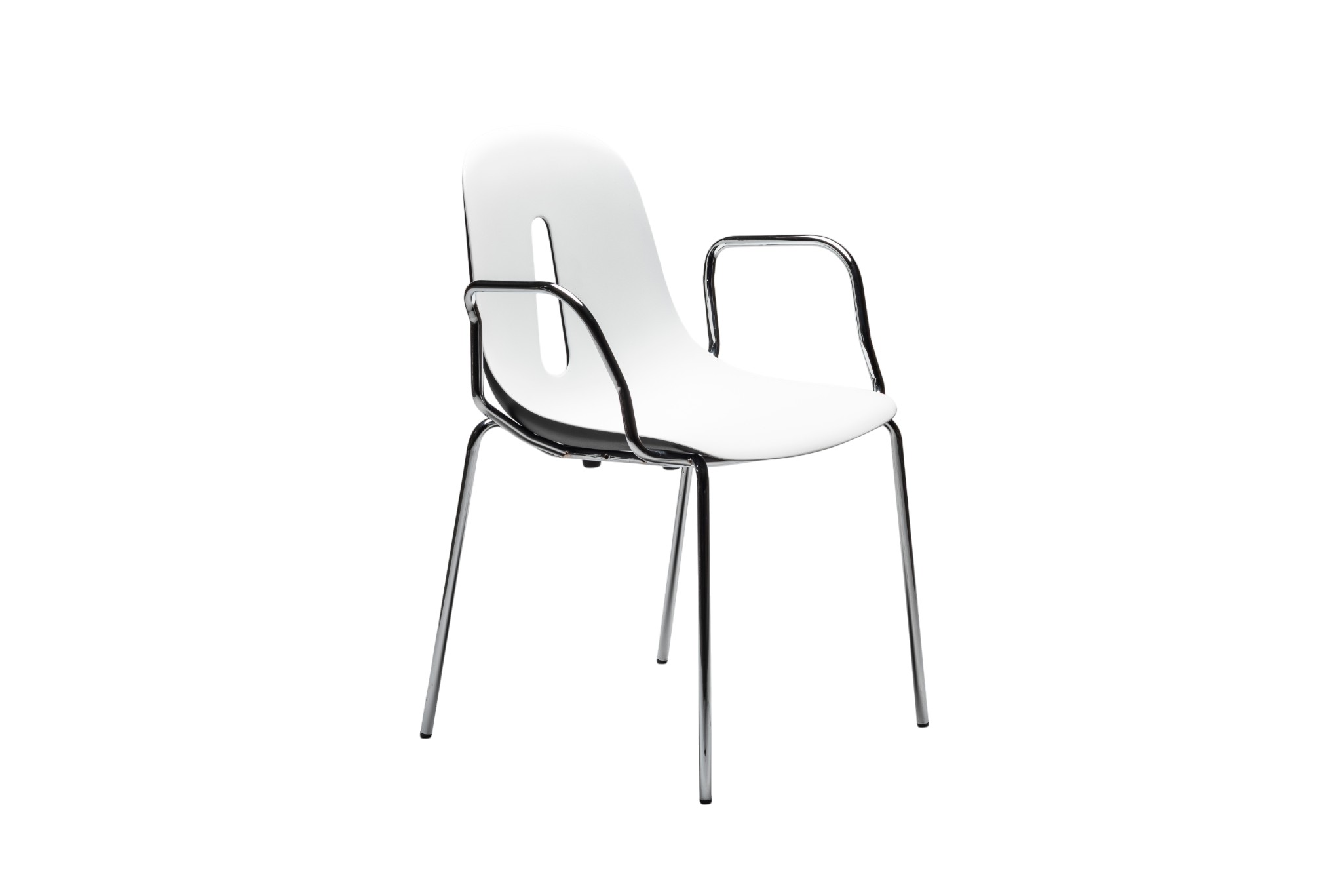 Gotham P Black & White Chair (2-Piece Set)