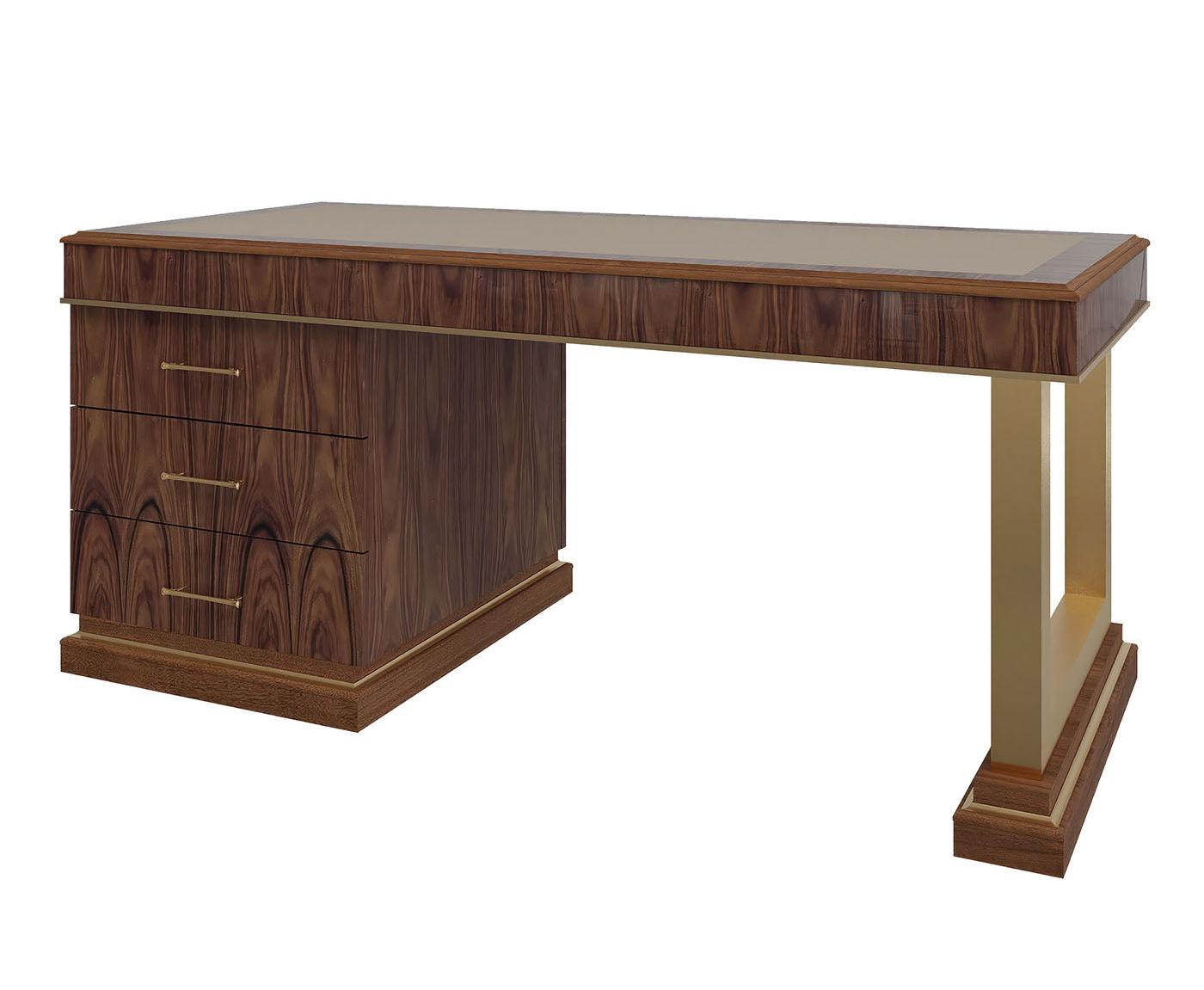 Leather-Top Writing Desk