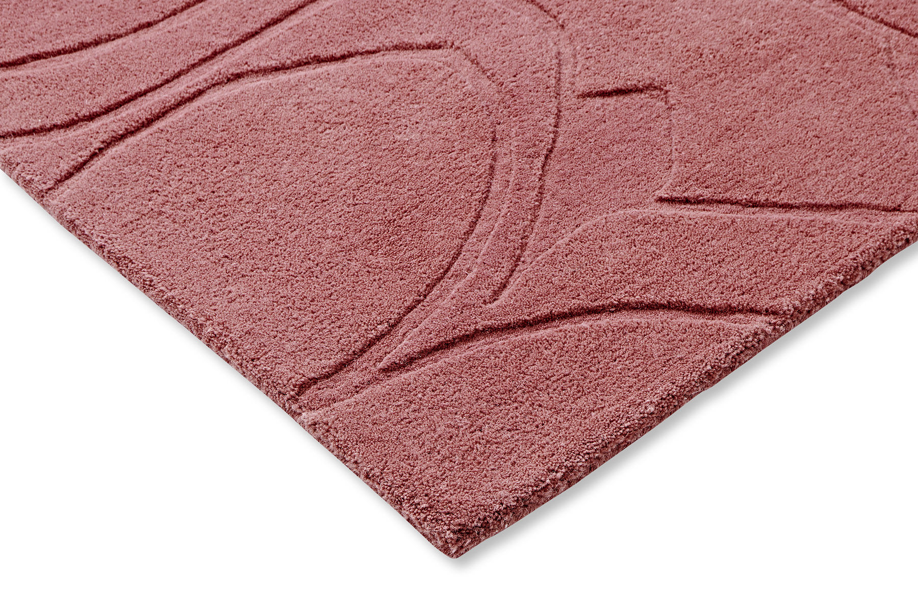 Romantic Magnolia Pink Designer Rug ☞ Size: 6' 7" x 9' 2" (200 x 280 cm)