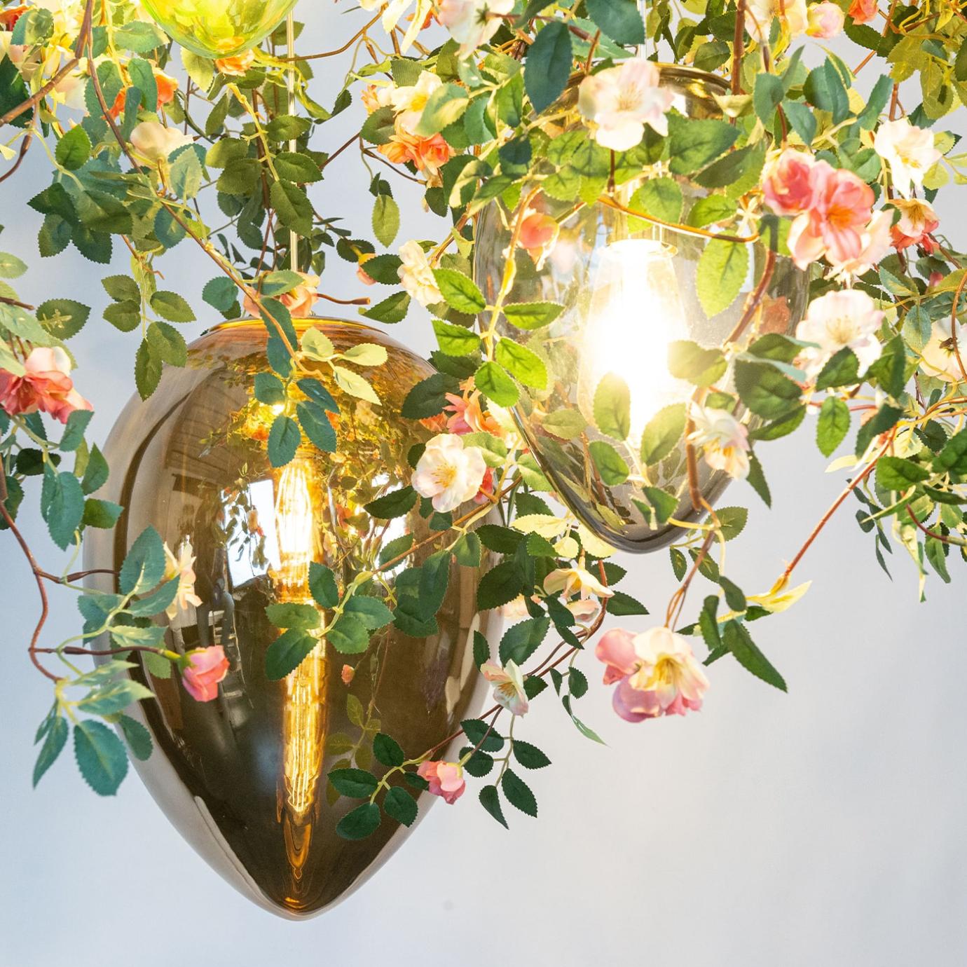 Rose Crystal Chandelier