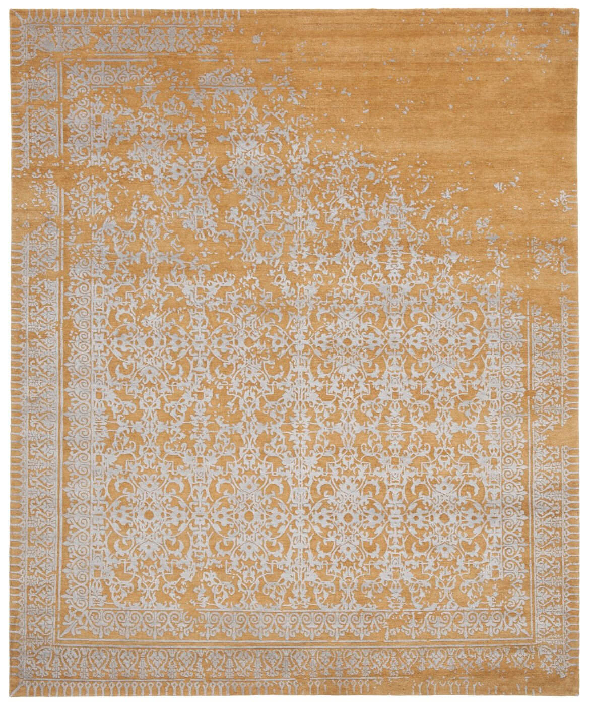 Wool / Silk Ferrara Orange Rug