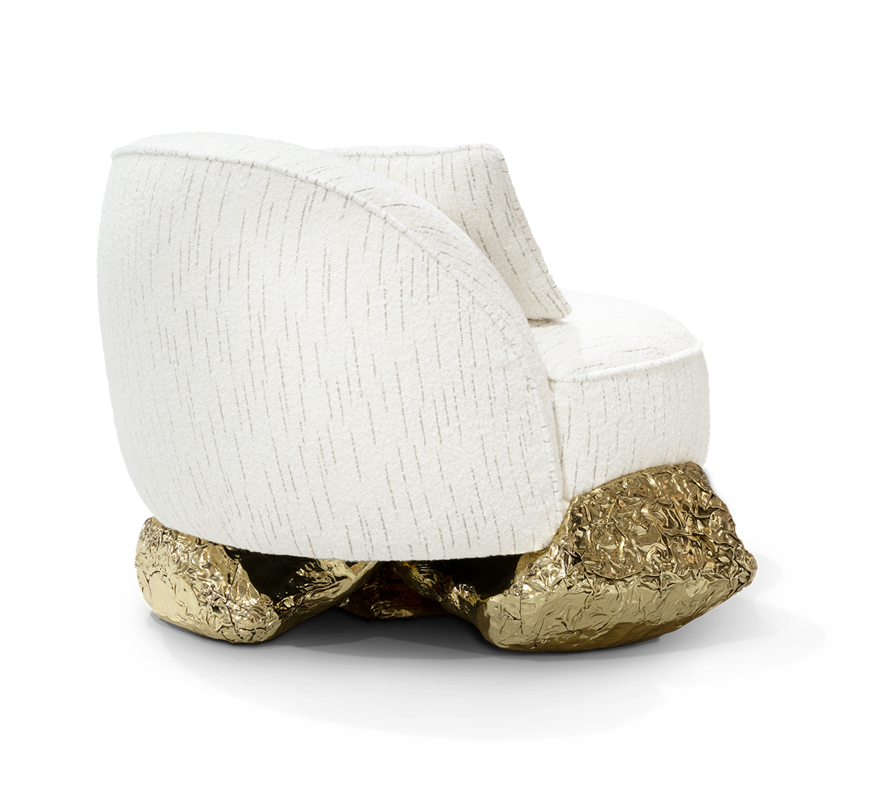 Angora White Armchair