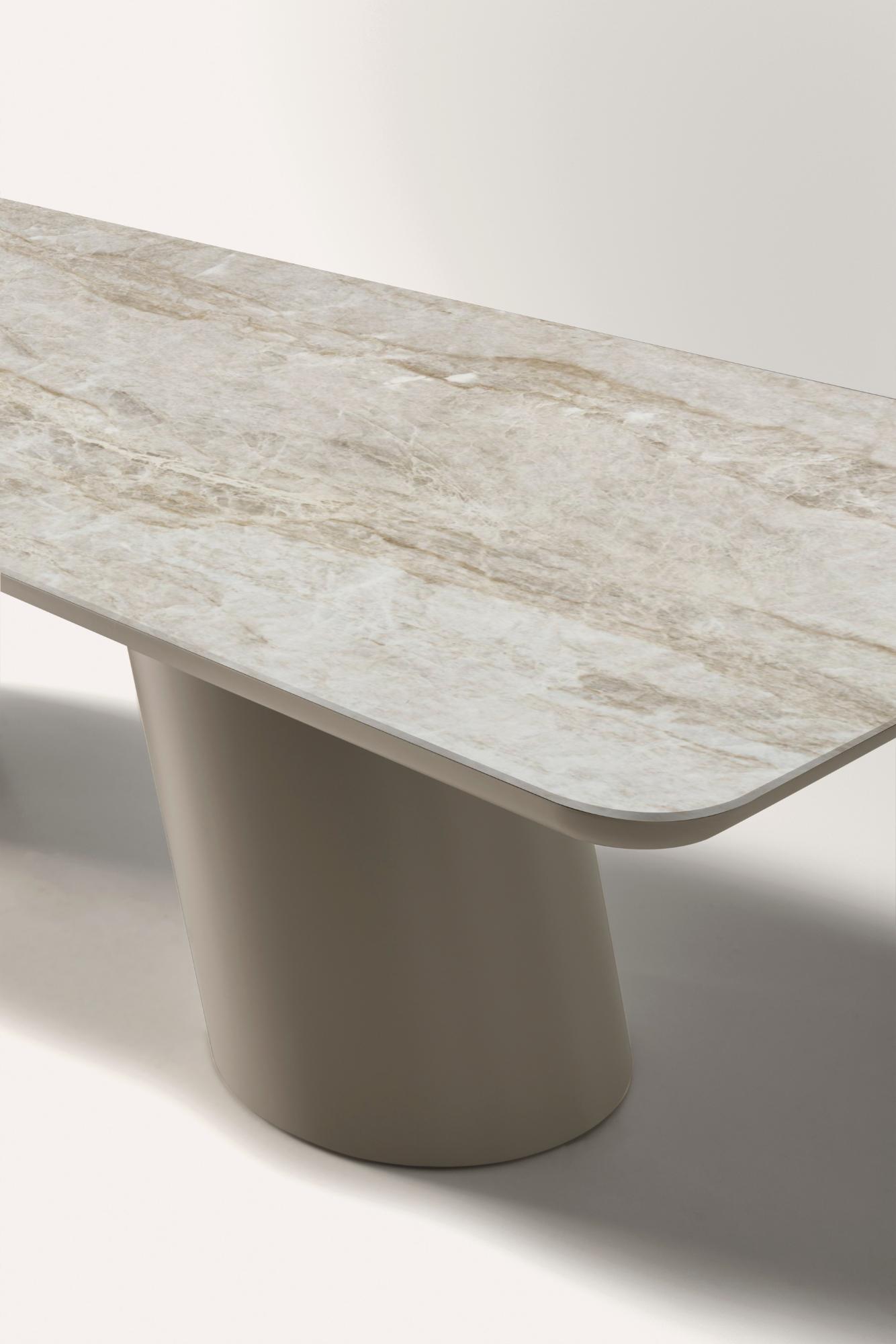 Altea Beige Ceramic-Top Dining Table