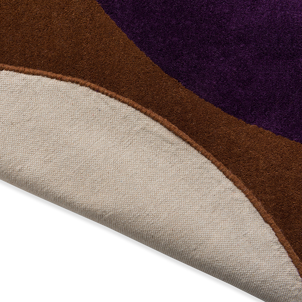 Flower Brown / Violet Rug