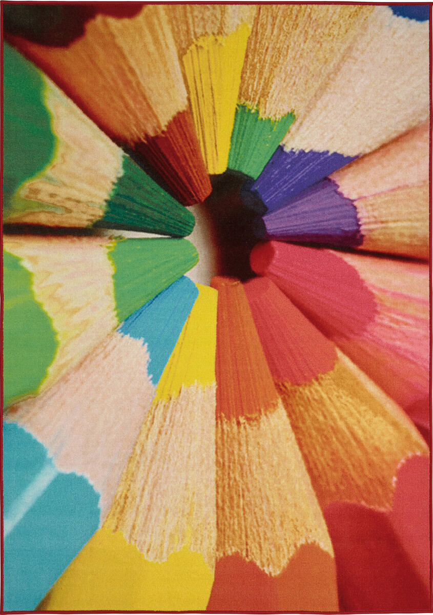 Nylon Colorful Kids Sitap Rug