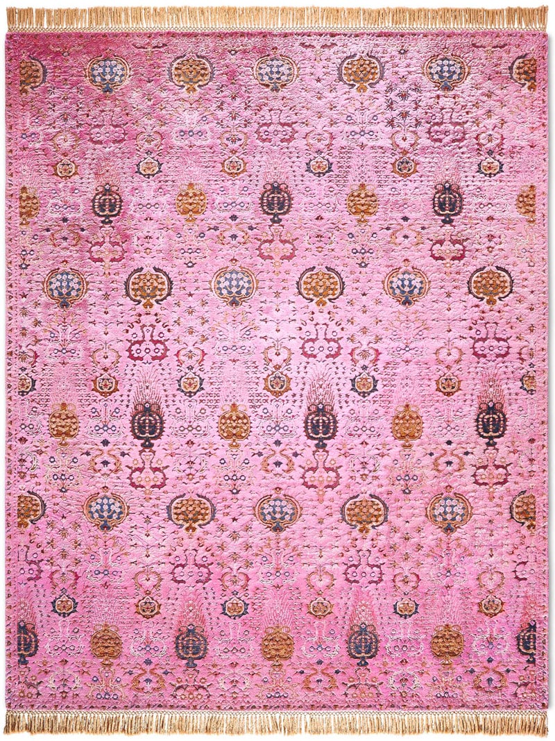 Isfahan Light Pink Hand-Woven Rug