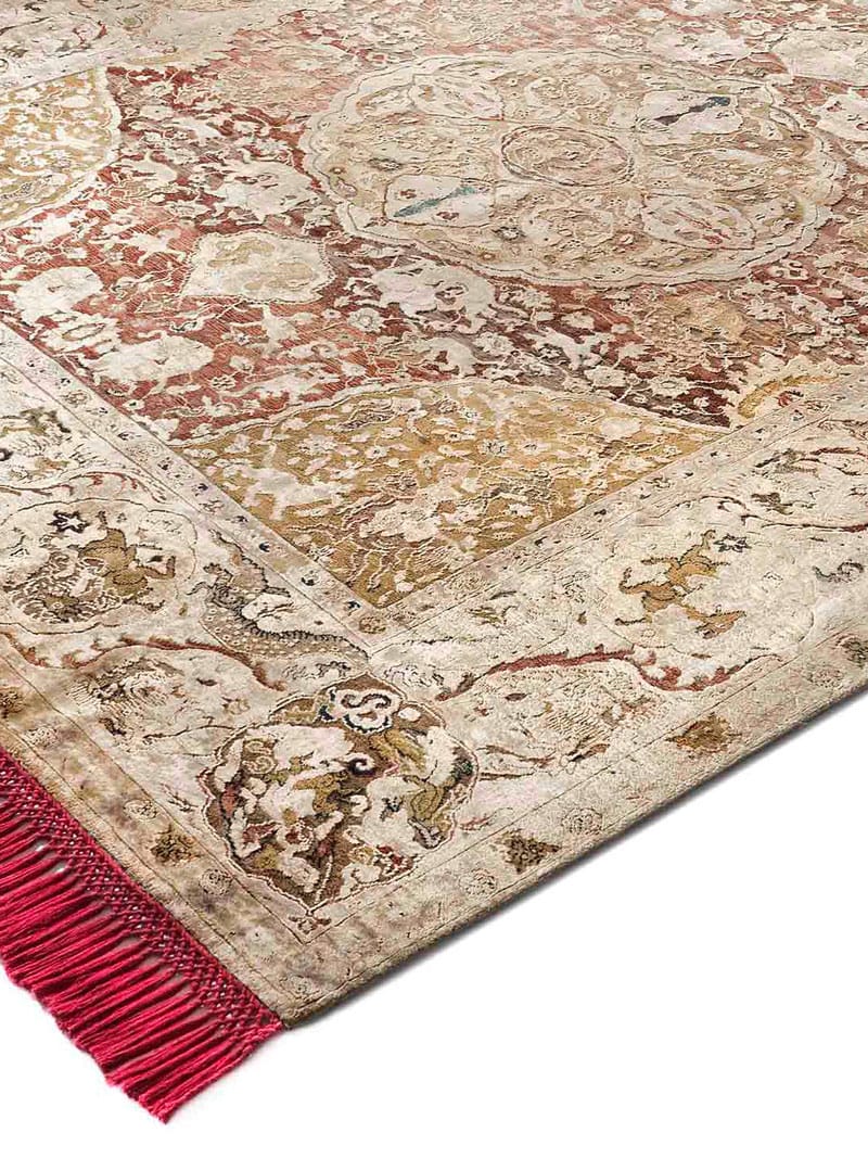 Gold Hand Knotted Rug