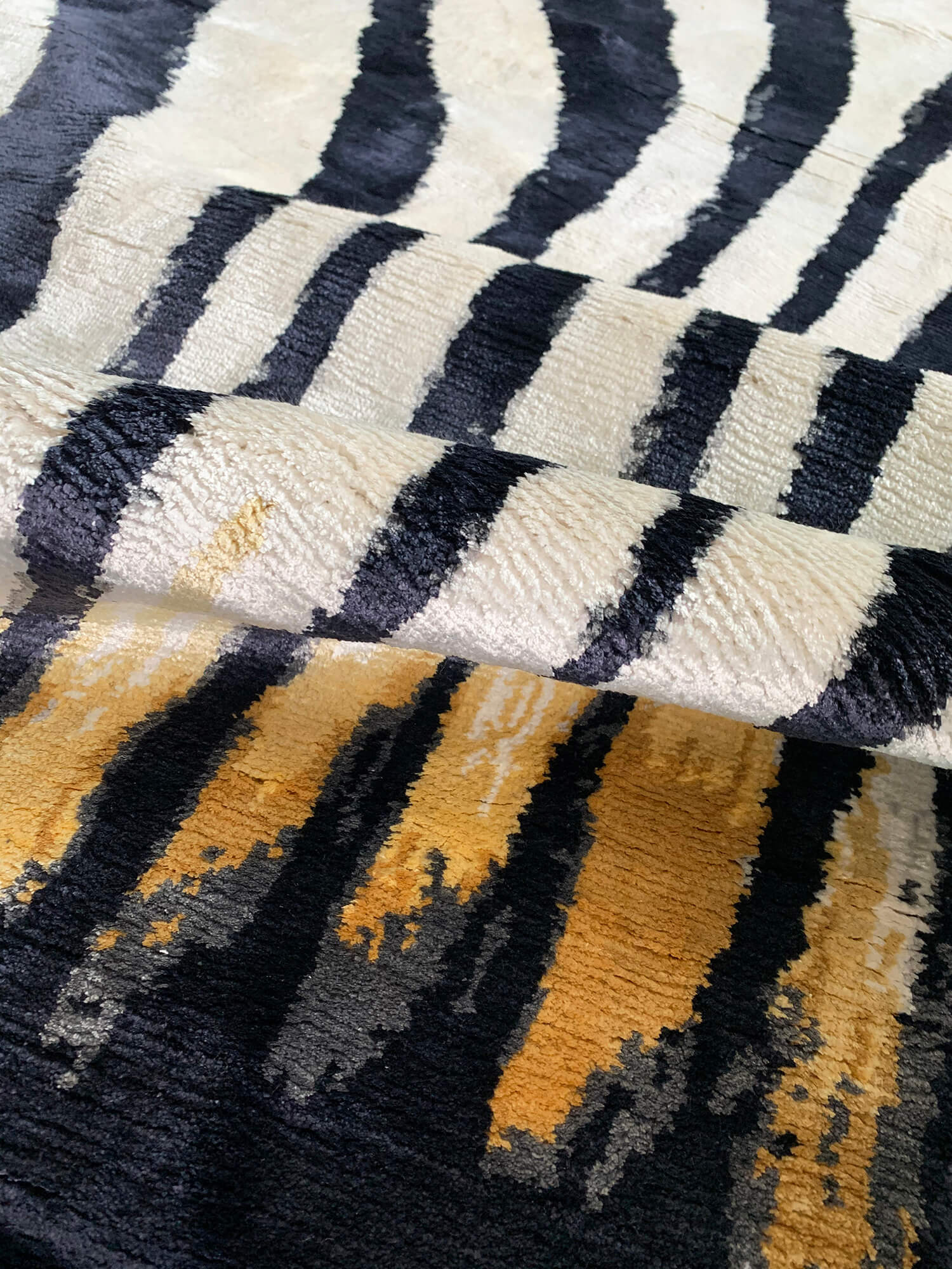 Zebra Hand-Knotted Limited Edition Rug