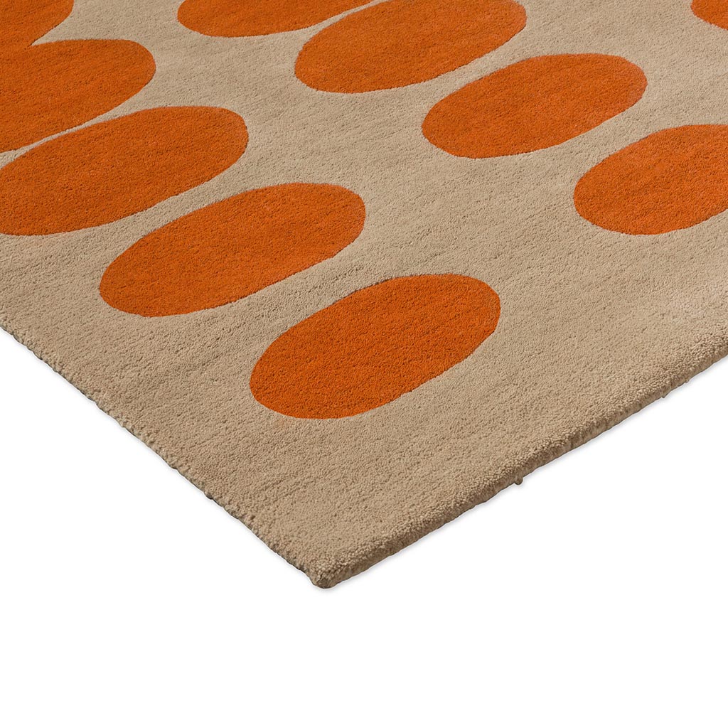 Optical Orange / Sand Rug | Size: 3' 11