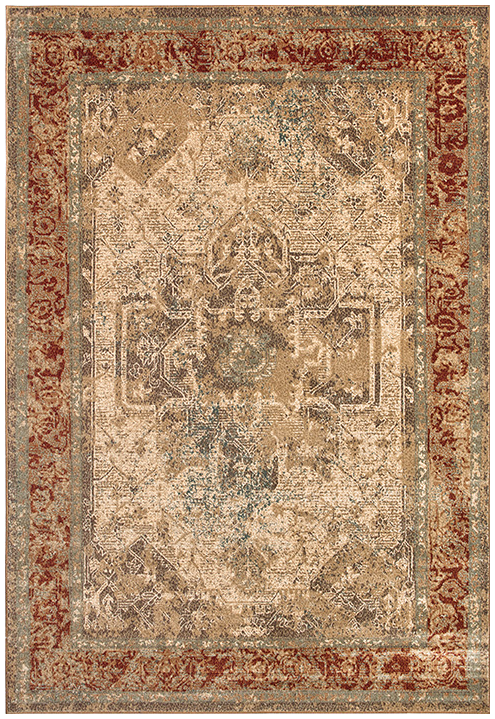 Oriental Viscose Beige / Brown Rug