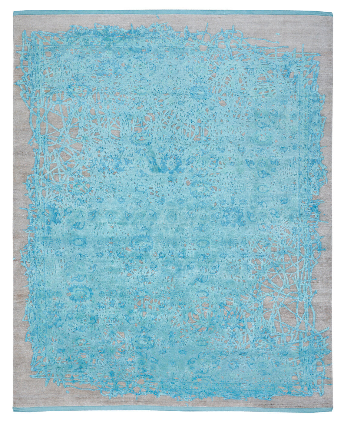 Bidjar Hand-knotted Aqua Rug