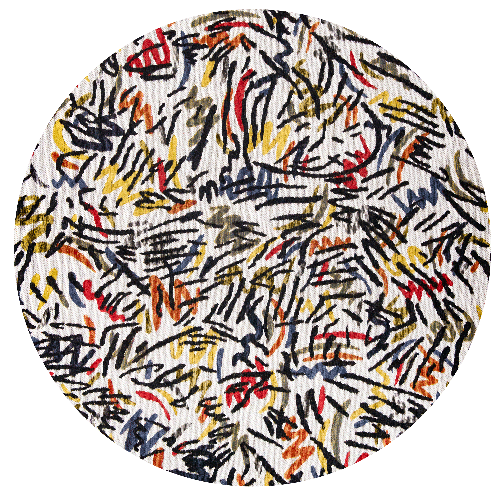 Street Graph Round Rug | Size: Round 8' (Ø 240 cm)