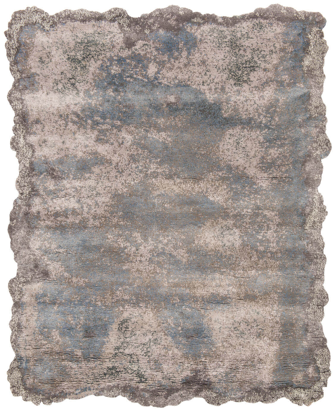 Riot Hand-knotted Grey Rug