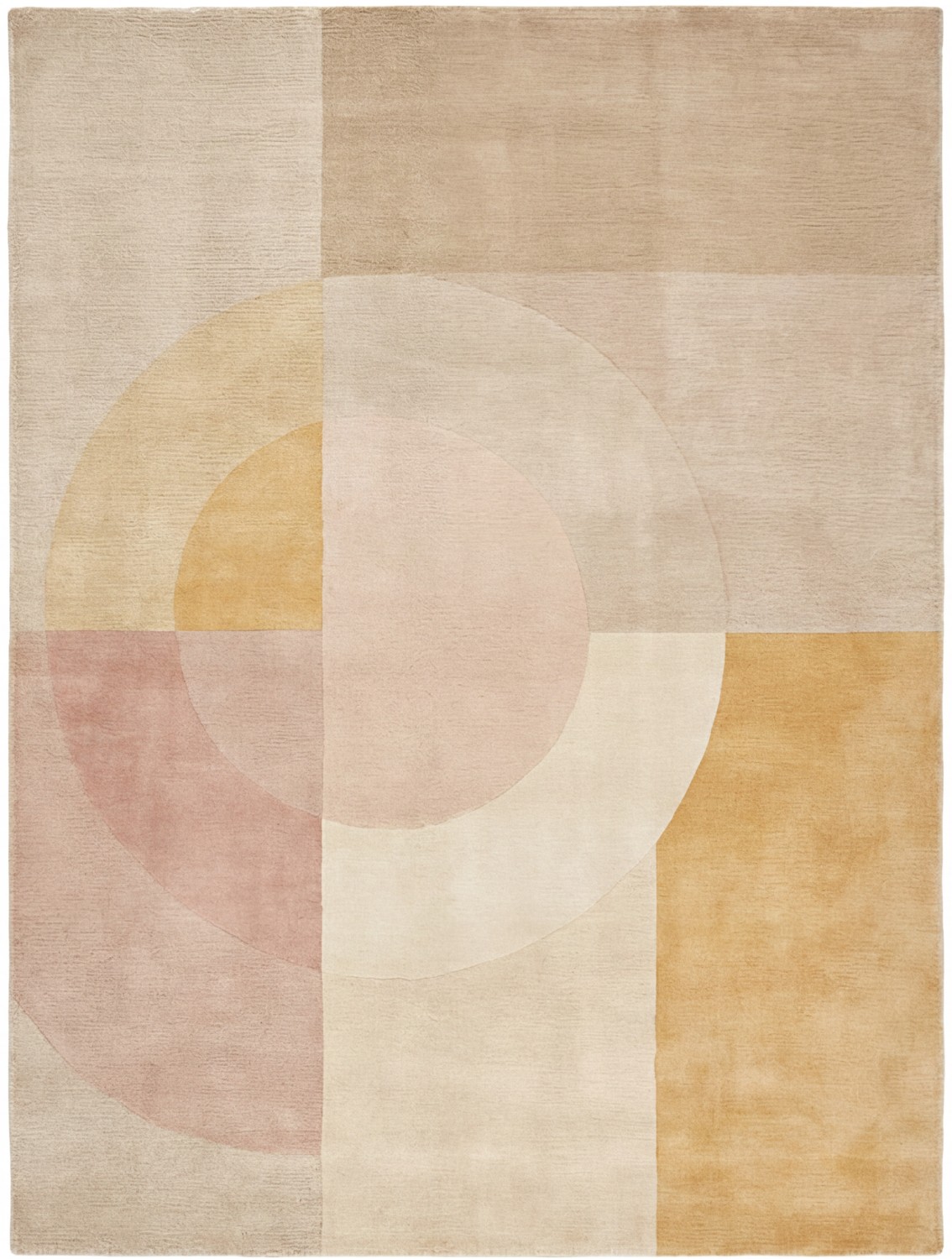 Muted Orbits Handcrafted Rug